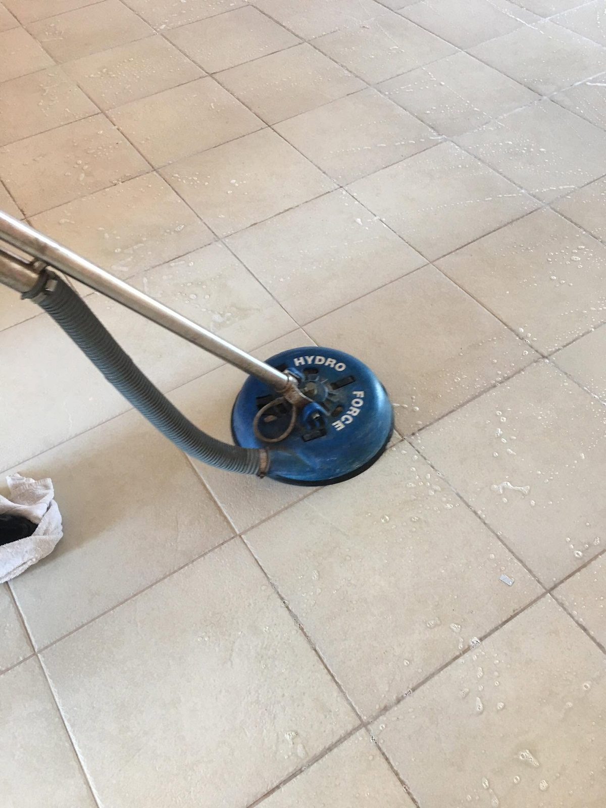 Tile floor restored to like-new condition